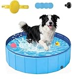 Hundepool 120x30cm, Hundepool Faltbar, Hundeplanschbecken, aus kratzfestem...
