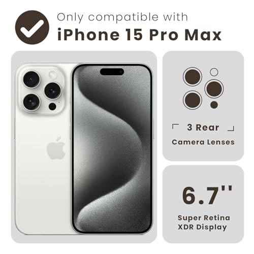Sansunto Case for iPhone 15 Pro Max, Full Body Protection Ultra Impact [Compatible with Magsafe] Shockproof Slim Fit Protective Phone Case for Women & Men (Art Stone, for iPhone 15 Pro Max) - image 6
