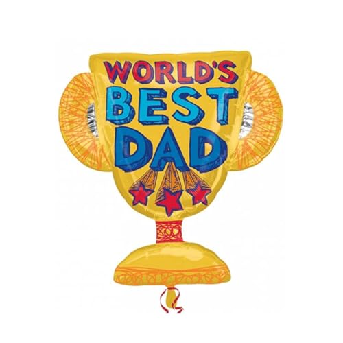 Ballon World's Best Dad en forme de trophée géant pour exprimer tout votre amour filial