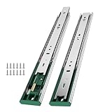 Ubisin 4 Pairs Soft Close Drawer Slides 22 Inch Full Extension Dresser Rails Heavy Duty Ball Bearing Kitchen Cabinet Drawer Glides Side Mount Tool Box Trash Can Runners 100 LB Capacity