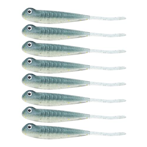 BAITFUEL Drifter Minnow Infused with Supercharged X55 Formula Gel: Fish Scent Technology with Powerful Attractants | 3.75-Inch, Foxy Lady (PN: X75591)