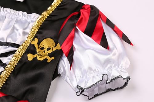 Disfraz completo pirata princesa para niñas 7-9 años miniatura 6