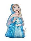 Disney Cojín Decorativo Infantil 3D (30-35 cm) | Personajes Mickey, Minnie, Spiderman, Barbie, Super Mario, Stitch, Patrulla Canina, Frozen | Tacto Terciopelo Belboa (Frozen)
