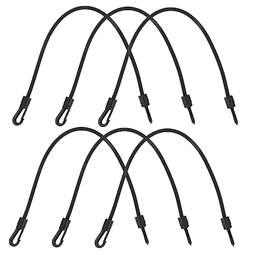 OSOLADY 6 Pieces Binding Rope Luggage Tensioner Belt Hooks Elastic Cord for Camping High Strength Tensioner Belts