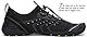 SAGUARO Sommer Unisex Badeschuhe Herren Schnell Trocknend Wasserschuhe Damen Schwimmschuhe Outdoor Sport Strandschuhe mit Dicke Sohle Schwarz Gr.42
