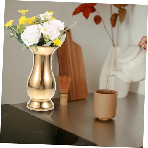 Vase à composition en acier inoxydable or 700ml pour centre de table - 6