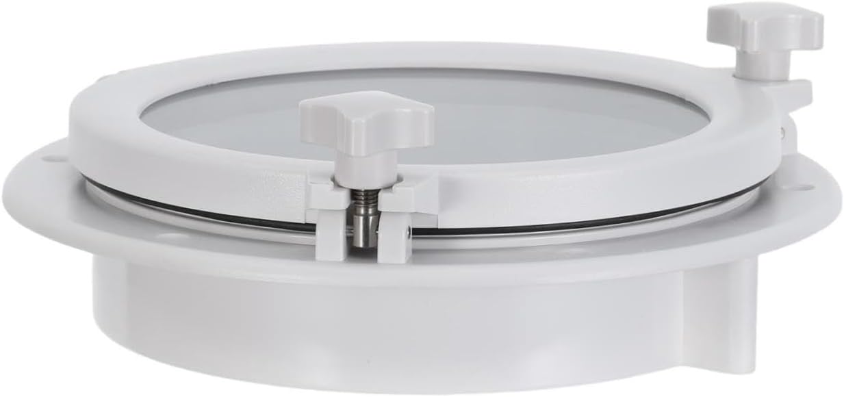 Didiseaon Portlight Porthole Window for Boat and Rv with Tempered Glass and Stainless Steel Frame, User-friendly Opening Mechanism, High Light Transmission, for Window Replacement