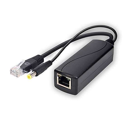 PS5712TG Gigabit Power Over Ethernet Splitter 10/100/1000Mbps RJ45 con soporte IEEE802.3 af/at (30W) PoE Splitter, negro, modelo 458071 miniatura 4