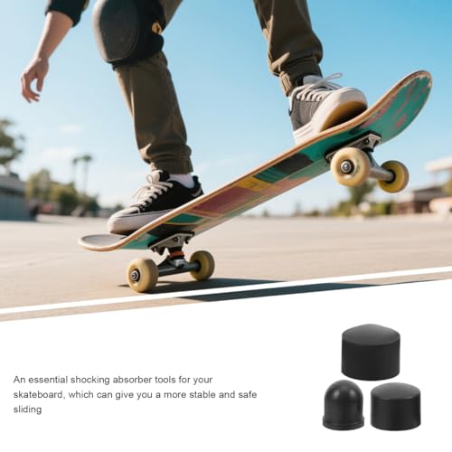 INOOMP Skateboard Truck Replacement Pivot Cups 0.70 Inch Pu Bushings Set Skateboard Accessories for Smooth Riding Stable Performance and Shock Absorption - Thumbnail 5
