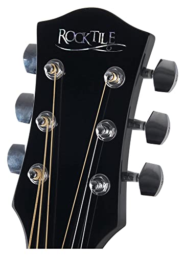 Rocktile D-60 Guitare Folk Noir SET Accessoires inclus - Les Beatles, Paul McCartney, John Lennon, RIngo Starr, George Harrison Rocktile D-60 Guitare Folk Noir SET Accessoires inclus – Image 8