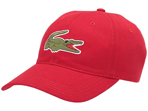 Image of Lacoste Unisex Contrast Strap and Oversized Crocodile Cotton Cap