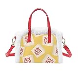 【Dimensioni perfette】 7,9x7,9x2,4 pollici (20x20x6 cm), puoi facilmente adattare telefoni cellulari, portafogli, cosmetici, chiavi, rossetti, ecc.
