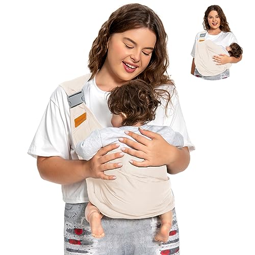 Shiaon Baby Carrier Newborn to Toddler, Cozy Baby Wrap Carrier(7-30lbs), Easily Adjustable Toddler Carrier, Lightweight Baby Holder Carrier