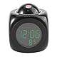 Haofy Projektions Uhr, LED Wecker, Multifunktions Digital LCD Wand Projektionsstimmungs Talking Temperatur Anzeige für Schlafzimmer, Decke, Küche, Schreibtisch, Regal, Wand