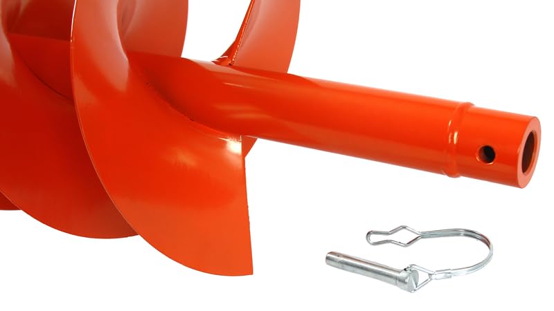 Punta per Trivella Trapano Avvitatore con Doppia Spirale Elica da Giardino | Diametro 20 cm | Lunghezza 80 cm | Spessore Lame 2 mm | Diametro Albero di Montaggio 20 mm