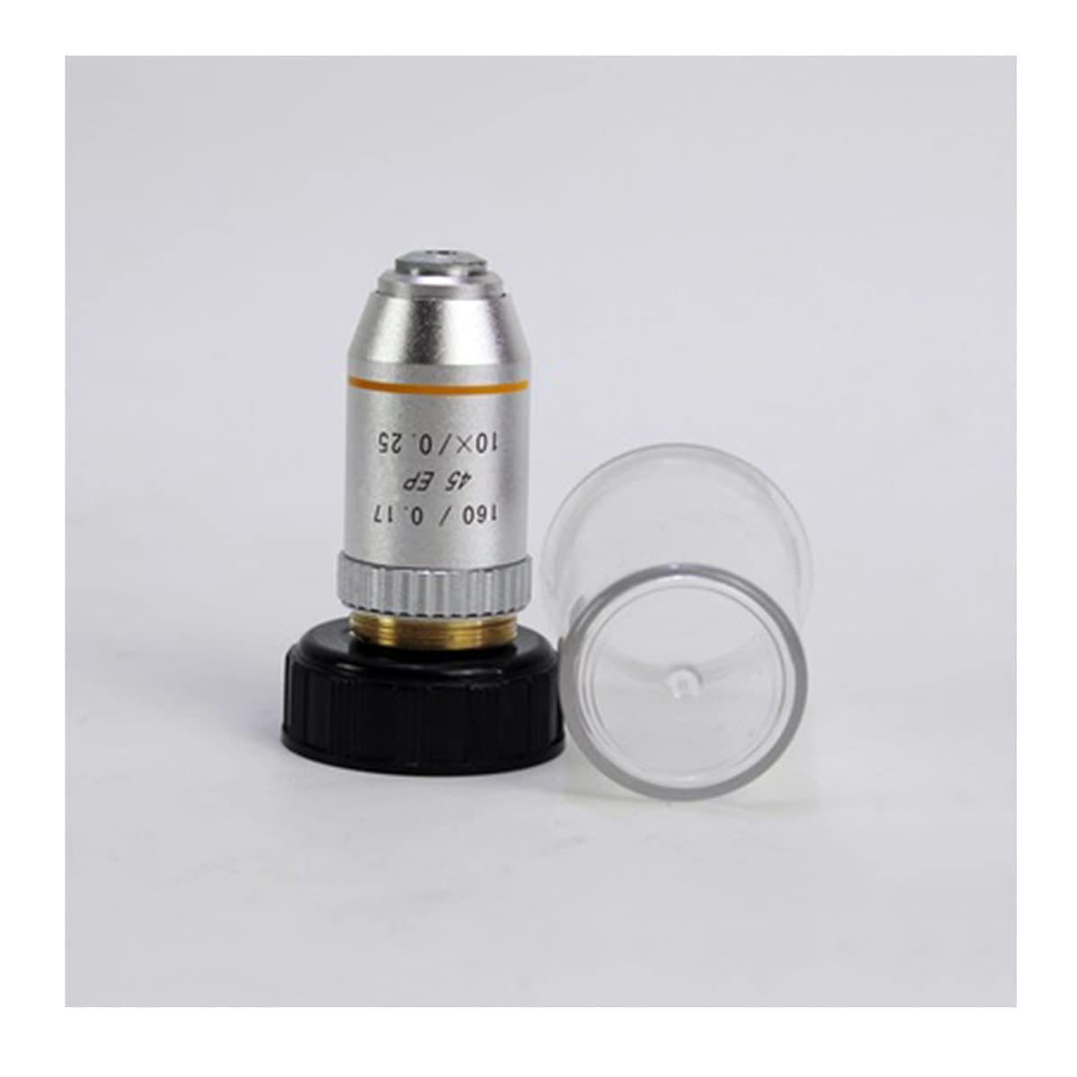 Microscope Semi Plan Achromatic Objective Lens 4X 10X 40X 60X 100X 160/0.17 for EP Microscope Objectives Lens(10X)