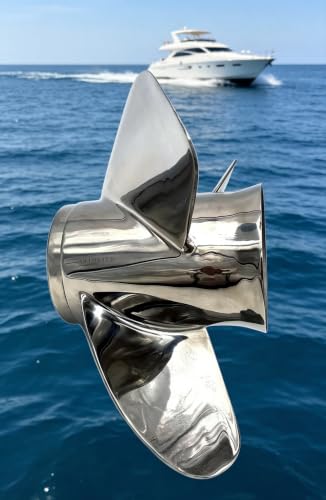 Image of 13 1 /4 x 17 Stainless Steel Outboard Propeller for Yamaha Engines 60-115 HP Reference 6E5-45945-01-EL, 15 Tooth
