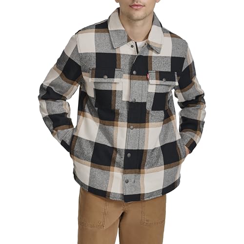 Veste Homme Levi's Classic Plaid Shirt Jacket en coton à carreaux
