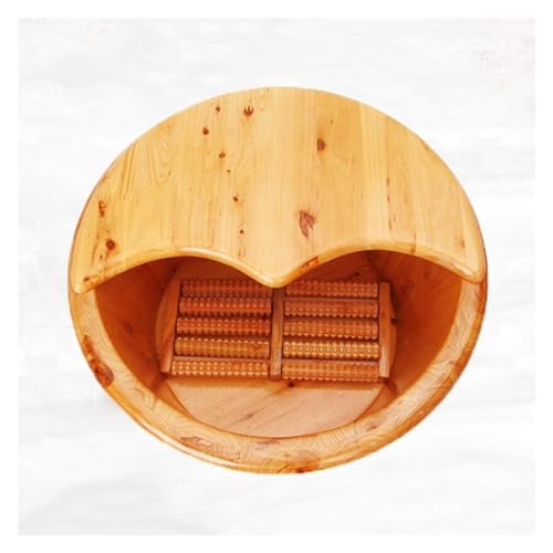 Tina de Madera Maciza para Pies con Masaje y Tapa miniatura 2
