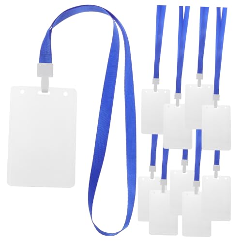 MOTHNUR 10個 クリアバッジス 名刺や学生証対応 保護カードカバー 透明硬質シェル 独立使用可 仕事用会員証保持に