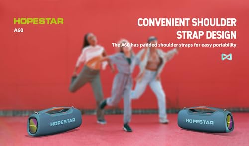 Image of 100W Portable Wireless Bluetooth Speaker with Handle and 1 Microphone, Stereo Audio (Camo)