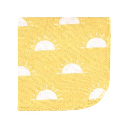 Image of Hudson Baby Unisex Baby Flannel Cotton Poly Washcloths, My Sunshine 10 Pack, One Size