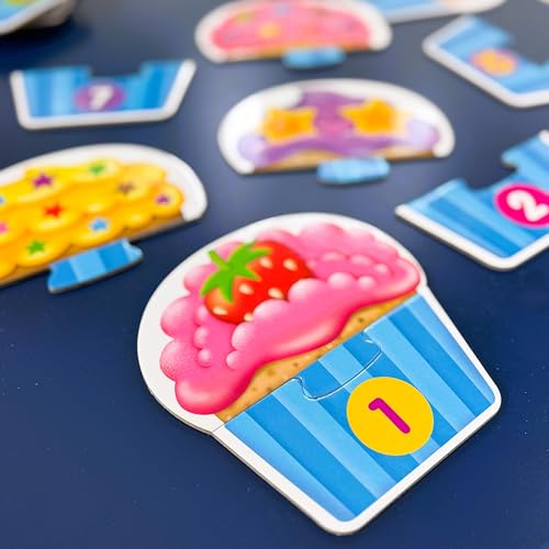 Image of The Learning Journey: My First Match It - Counting Cupcakes- 15 Piece Self-Correcting Matching Puzzles - First Learning Toys for Toddlers 2-5 - Award Winning Toys