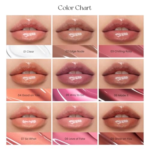 Image of Peripera Ink Glasting Lip Gloss | Non-Sticky, High-Shine Finish | Fuller-Looking Lips, Nourishing Formula | Long-Lasting Wear, Safe for Sensitive Lips, K-Beauty Makeup (01 Crystal Clear)