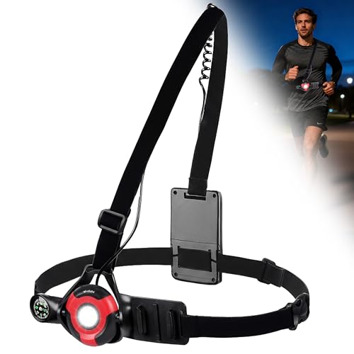 Lampe de poitrine LED avec batterie rechargeable USB haute visibilité