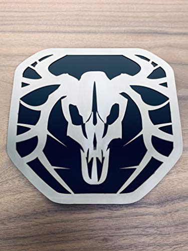 Image of Tailgate Emblem Badge for Dodge Ram 1500 /2500 /3500 2019-2021 Buck Hunter Stainless Steel
