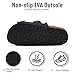 MOAILAOZI Women's Cork Sandals with Two Buckles Adjustable Straps, Arch Support Summer Fashion Denim Slippers, Comfortable Beach Flat Dressy Slip On ZJC-1-7-38-BLUE