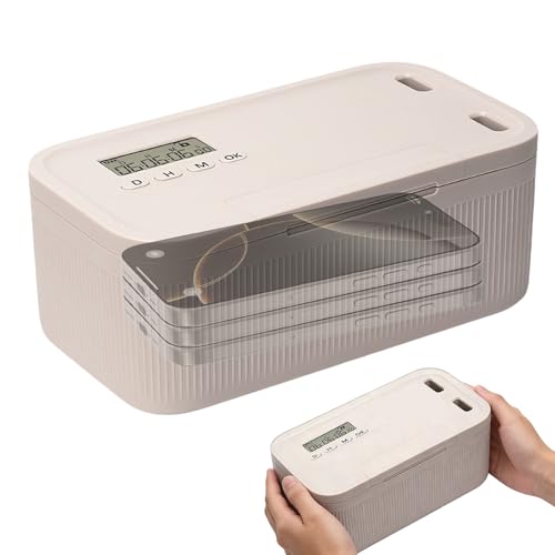Caja de Seguridad con Temporizador (0-30 días), Carcel para Moviles para Formación de Hábitos/Concentración, Caja de Almacenamiento con Cerradura para Teléfonos, Videojuegos y Redes Sociales