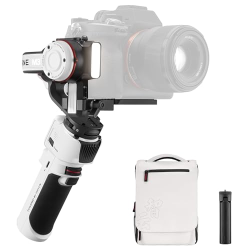 ZHIYUN Crane M3 Combo [Official] Stabilisateur 3 Axes Avec Lumière d'Appoint Intégrée pour Appareil Photo, Action Camera, GoPro, Mirrorless et Smartphone