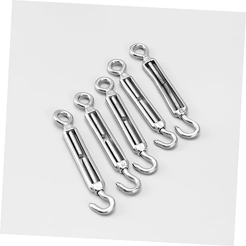 Zerodeko 5pcs Tensor para Cable de Acero Inoxidable con Ojal y Gancho tipo Bloom Bolt miniatura 4