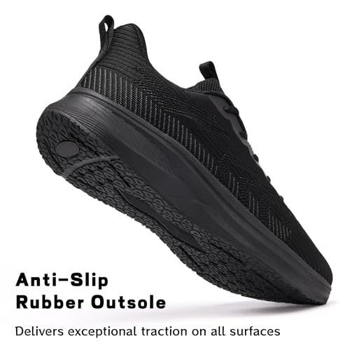 YINGCSM Mens Walking Shoes Big Size 18 Black Running Sneakers by YINGCSM - Used condition - Image 3
