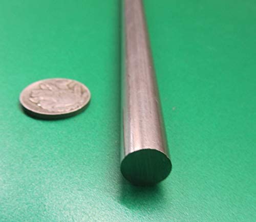 304 Stainless Steel Round Rod .4375" Diameter x 6 Foot Length 1 Piece