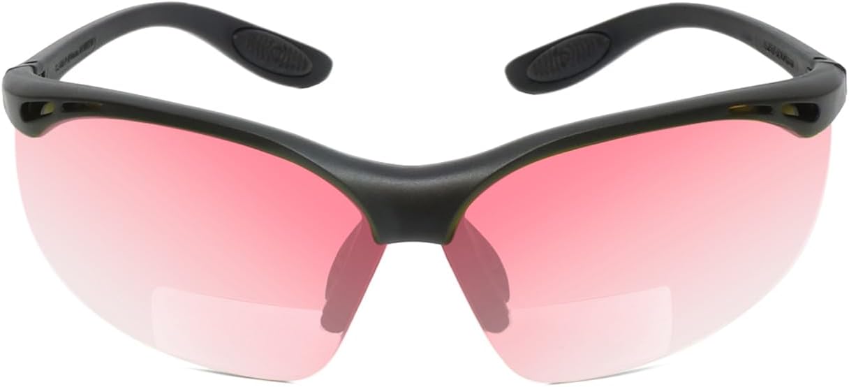 91348 Pink FL-41 Tinted BiFocal Reading Safety Glasses Fluorescent Blue Light Sensitivity Outdoor Indoor Photophobia - Image 2