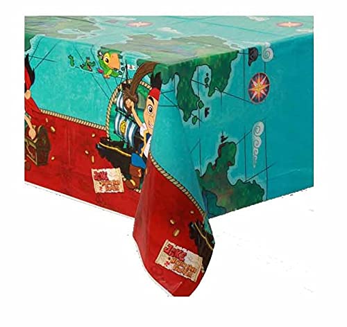 Jake And The Neverland Pirates Birthday Party Supplies Bundle For 16 Includes Lunch Plates, Napkins, Table Cover, Dinosaur Stickers #TOP3