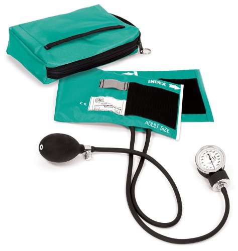 Prestige Medical Premium Aneroid Sphygmomanometer with Carry Case (Teal)