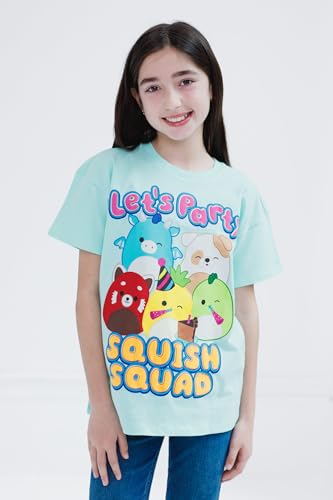 Squishmallows Birthday Girls Drop Shoulder T-Shirt Little Kid to Big Kid Sizes (7-8 - 14-16)2