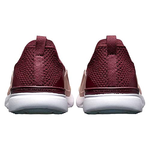 APL Athletic Propulsion Labs Women's Techloom Bliss Shoe, Burgundy/Rose Dust/Beach, 92