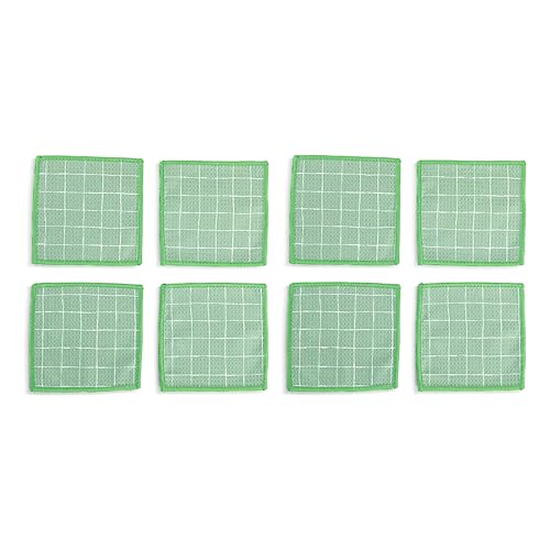 Servilletas de tela reutilizables DEMDACO, 5 x 5 pulg, juego 8 miniatura 2