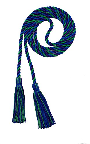 Image of Graduation Honor Cord - Royal /Purple /Kelly - Every School Color Available - Made in USA