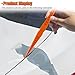 UHANBUT Car Door Panel Gap Alignment Gauge, Plastic Snake Ruler Vehicles Body Measuring Positioning Alignment Tool, Tapered Feeler Tools Accessories for Most Cars (4PCS)