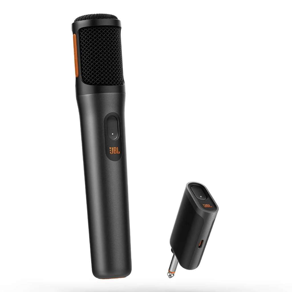 JBL PartyBox Stage 320 - Altavoz portátil para fiesta con sistema de micrófono inalámbrico (blanco)