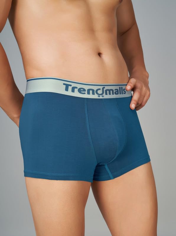 Image of TRENDMALLS Men's Birla Micromodal Regular Fit Solid Men Underwear Trunks with No Marks Waistband