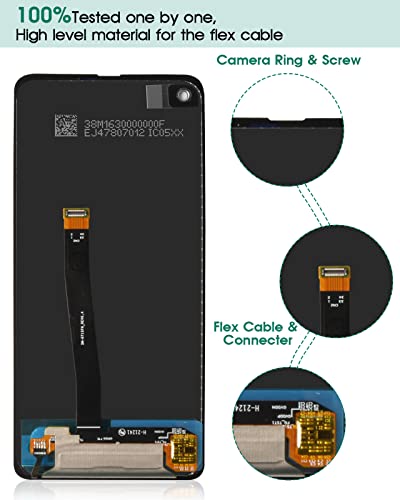for Samsung Galaxy Xcover Pro Screen Replacement for Galaxy Xcover Pro 2020 LCD for Galaxy Xcover Pro Display for Galaxy Xcover Pro SM-G715F, SM-G715W, SM-G715U Digitizer Assembly Touch Screen Repair