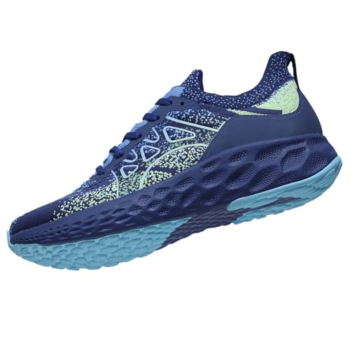 Mens Walking Sneakers-Slip on Sports Fashion Casual Running Shoes Lightweight Breathable Flying Knitting Lace Up Mesh Tennis Gym Athletic4