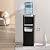 Kismile Water Dispenser with Ice Maker, Top Loading Water Cooler for 3 or 5 Gallon Bottles, 33 lbs/24H Ice, Hot & Cold Water, Child Safety Lock, for Home & Office, Black