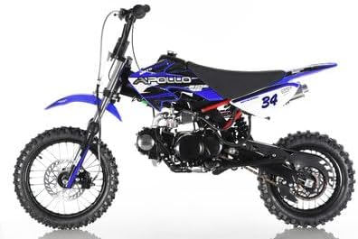 HHH Upgraded DB34 Apollo 110cc Dirtbike 4 Speed Semi Automatic dirtbike for kids (Orange)